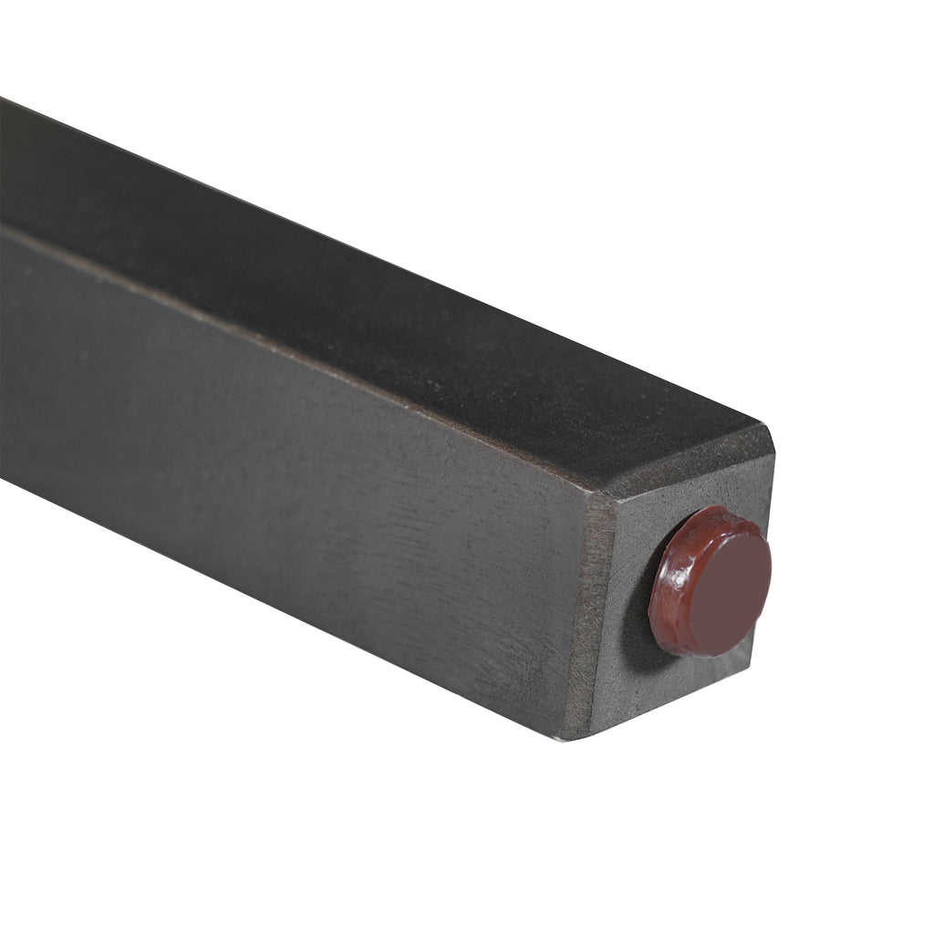 Bottom of table leg from retro dining set with protective foot pad, designed to prevent floor scratches and enhance stability.