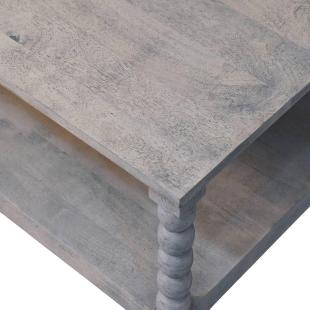 Wood Coffee Table - Solid Wood Barclay Acid Wash Design.