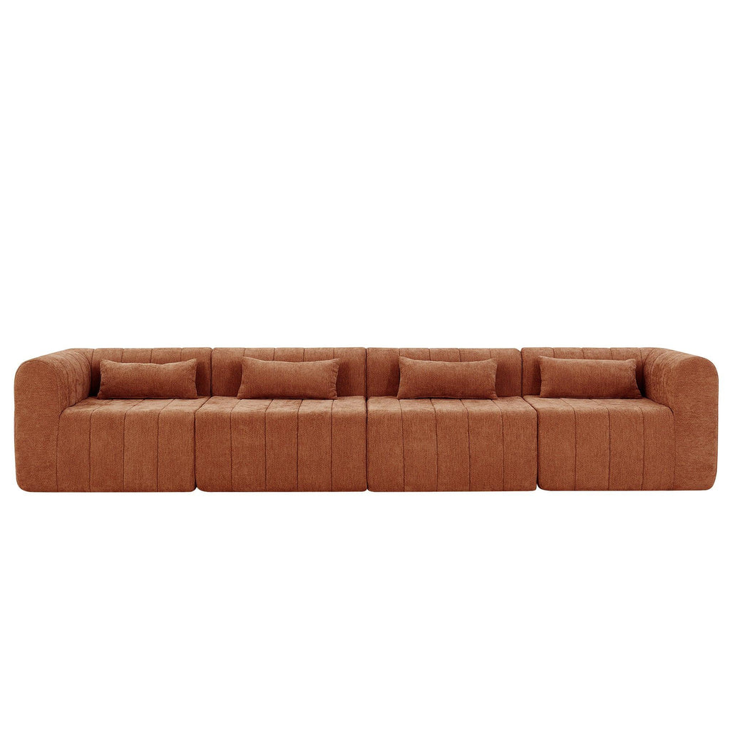 145.5 Inch Modular Sectional Sofa - Versatile Seating Solution.