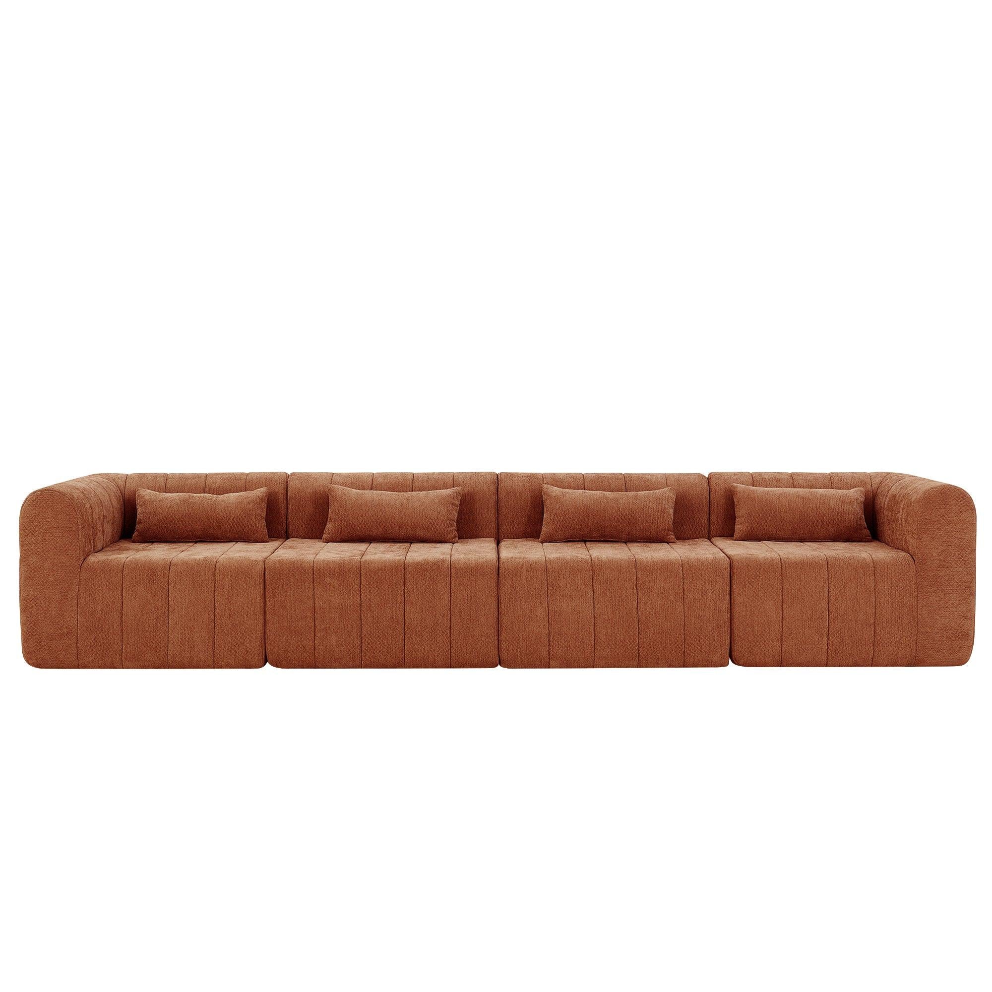 145.5 Inch Modular Sectional Sofa - Versatile Seating Solution.