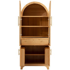 K&K Arched Kitchen Pantry Cabinet for Storage & Organization.