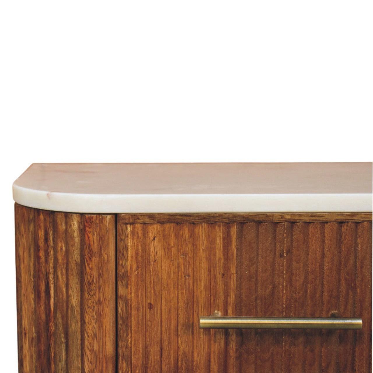 Solid Wood Wall-Mounted Bedside Table - Beaumont Design.