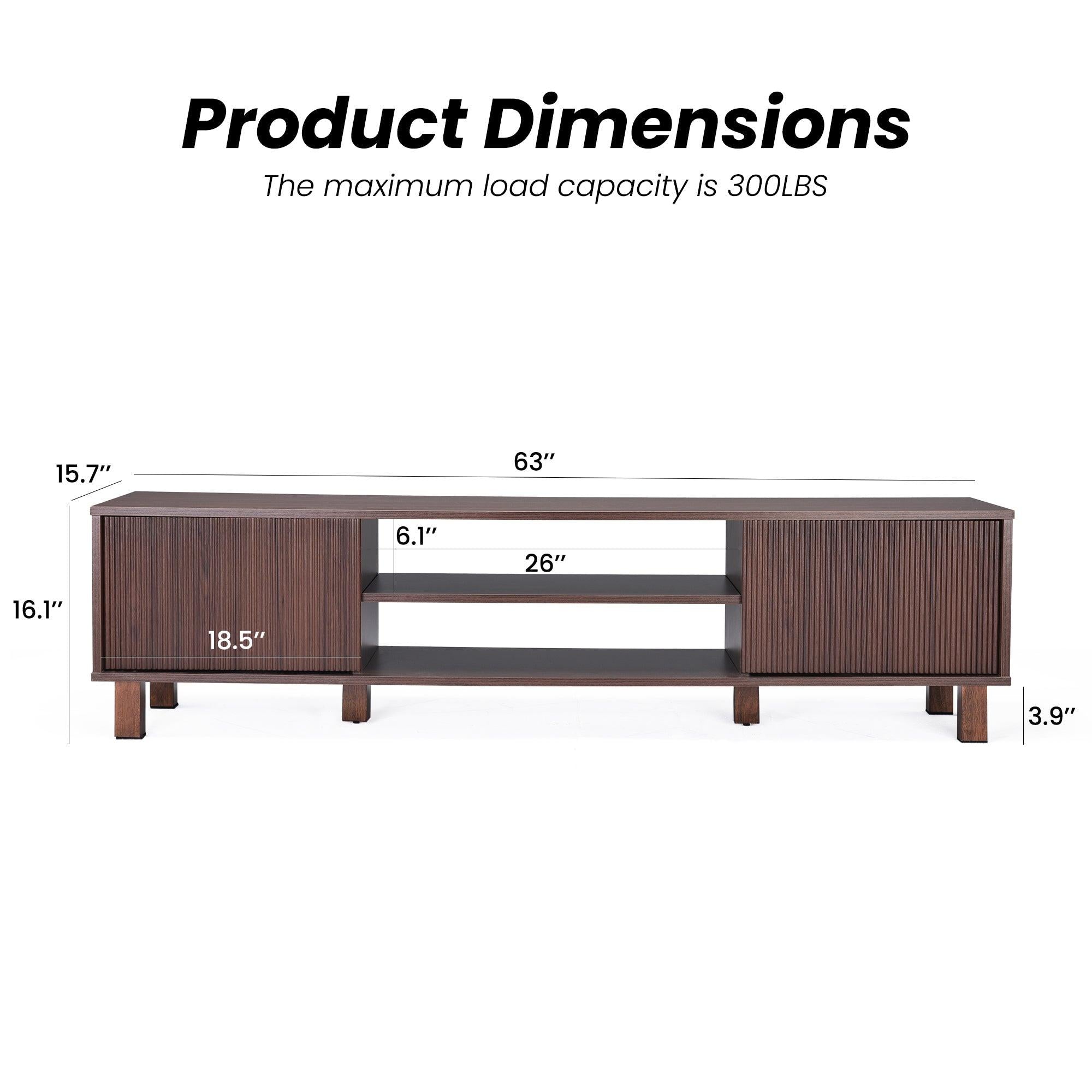 Modern TV Stand for 70 Inch TVs - Stylish Storage Center.