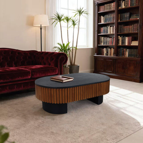 43.7'' Modern Coffee Table with Hidden Storage and Removable Top.