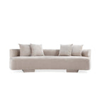 Verandah 112' Chenille Sofa in Beige