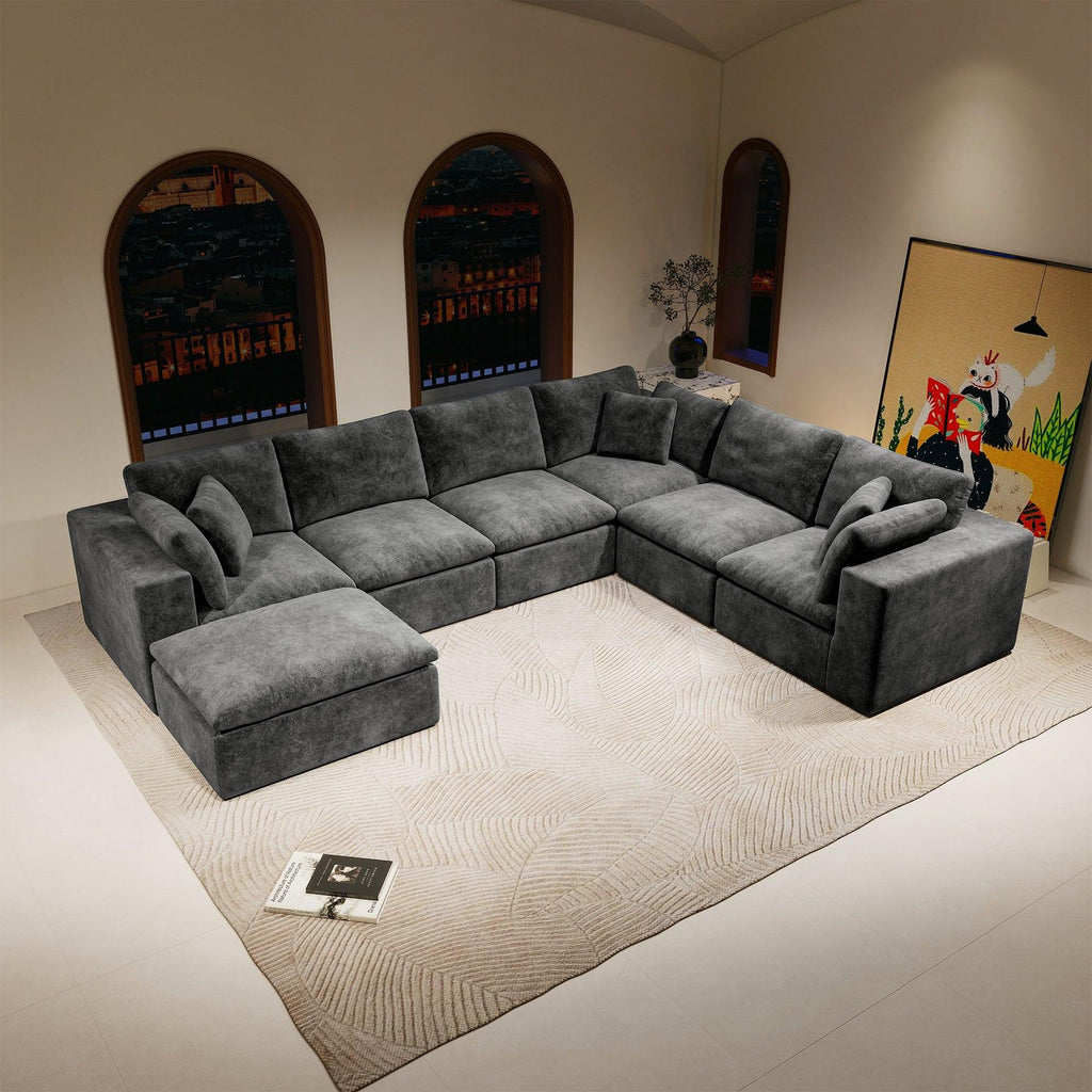 Modular Sectional Sofa - Upholstered Couch for Any Space.