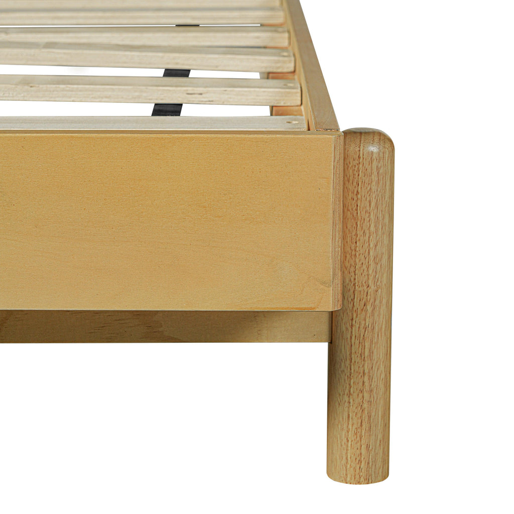 Queen Rubber Wood Bed Frame with Headboard.