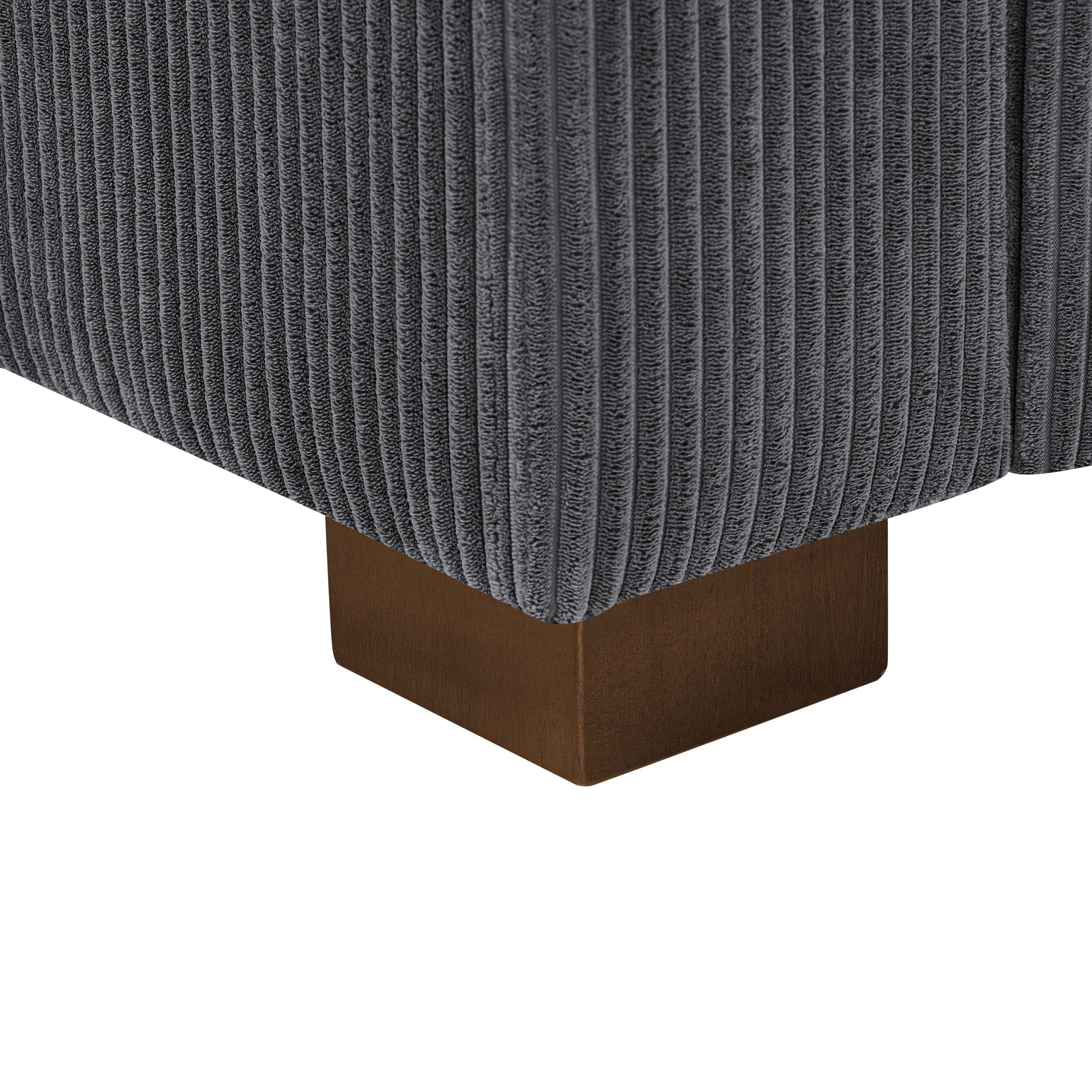 Wynisha 122'' Corduroy Sofa for Modern Living Rooms.