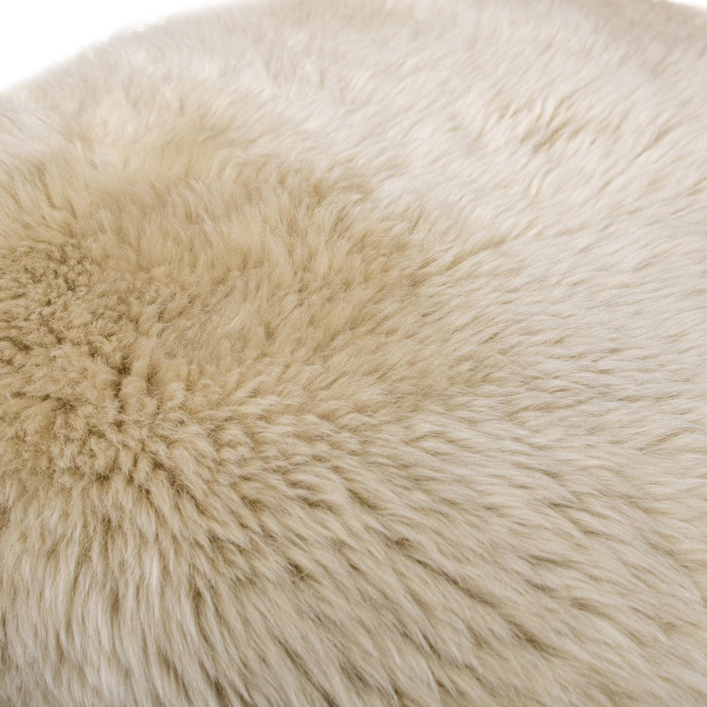 Genuine Sheepskin Dining Chair with Split Back Design.