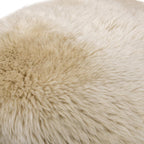 Genuine Sheepskin Dining Chair with Split Back Design.