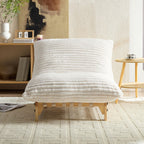 Corduroy Armless Lazy Sofa for Living Rooms & Bedrooms.