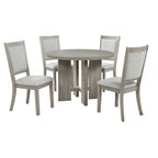 Farmhouse Round Dining Set - 5pc Table and Chair Collection.