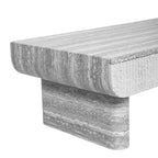 Mid Century Modern Coffee Table with Grey Wood Texture.