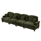 Mid Century 4 Seater Sofa with Flared Arms and Skirts.