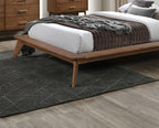 King Size Fabric Bed Frame with Winged Headboard.