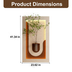 LED Wall Decor with 3-Color LED and Plants.