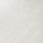 Macro shot of the beige woven fabric used for the seat and backrest of the contemporary counter height chair.