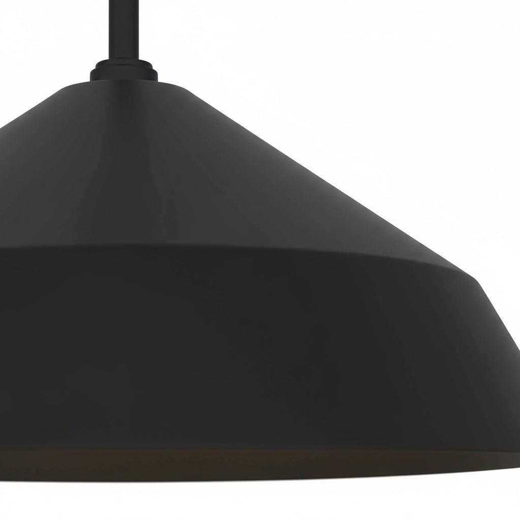 14 inch Diameter Integrated LED Black Pendant.