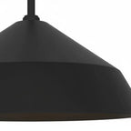 14 inch Diameter Integrated LED Black Pendant.