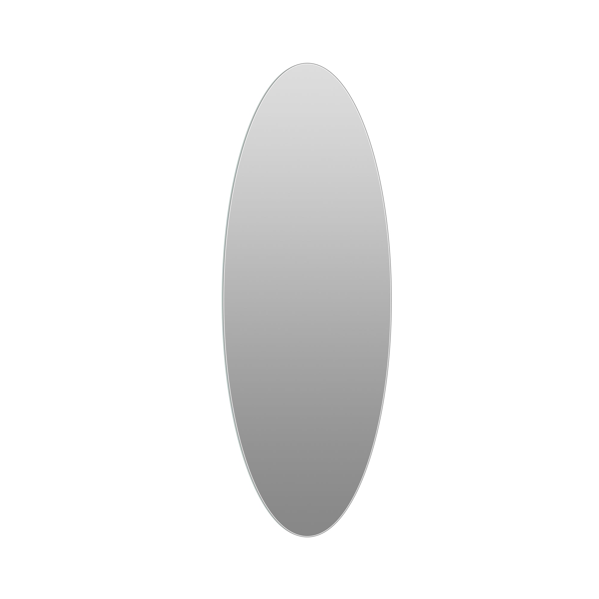65-Inch Oval Full-Length Wall Mirror with HD Silver Glass