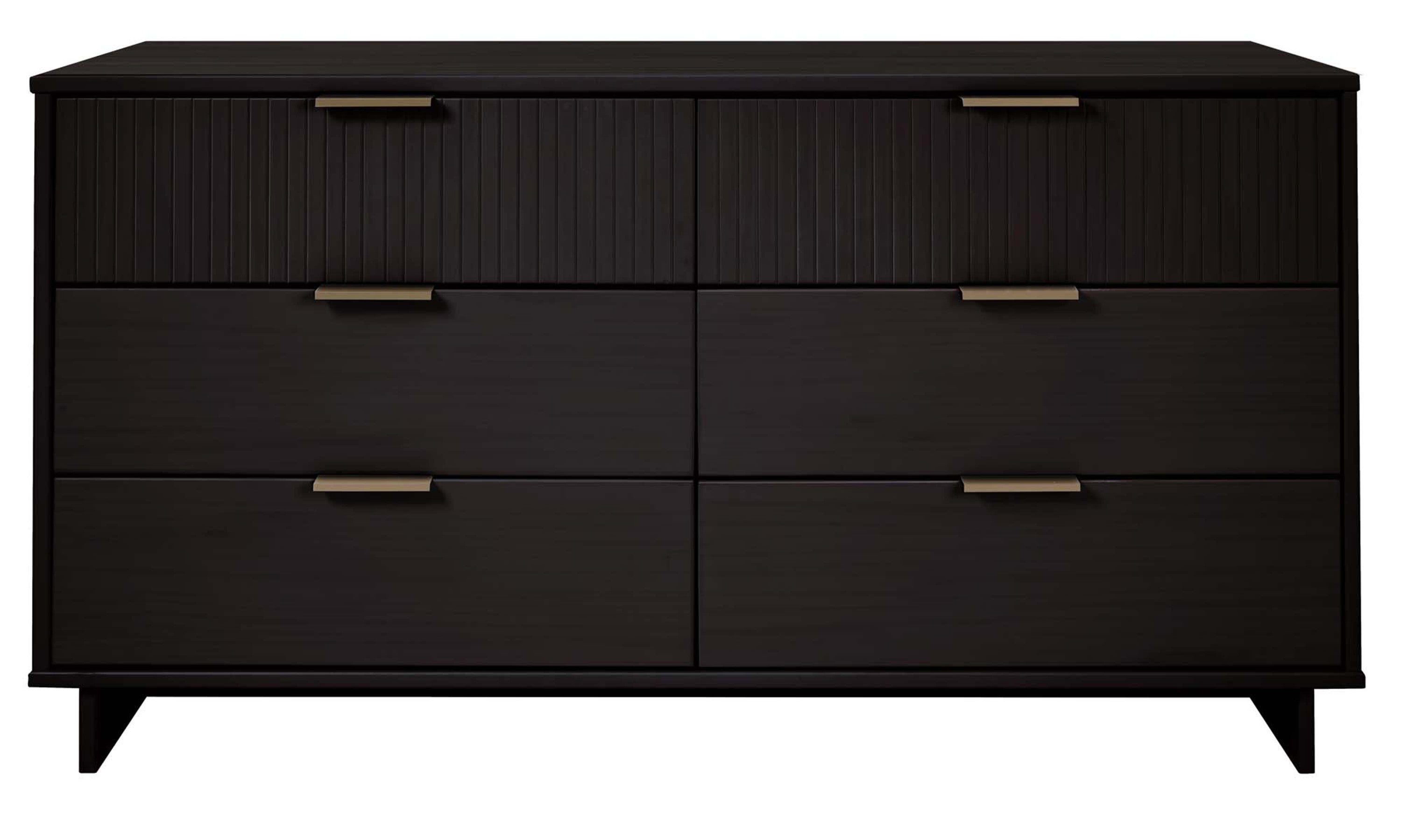 Granville 55' Dresser in Black (6-Drawer)