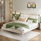 Solid Wood King Bed with Heavy Duty Support.