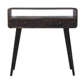 Artisan Furniture Soild wood Curved Oak-ish Console Table