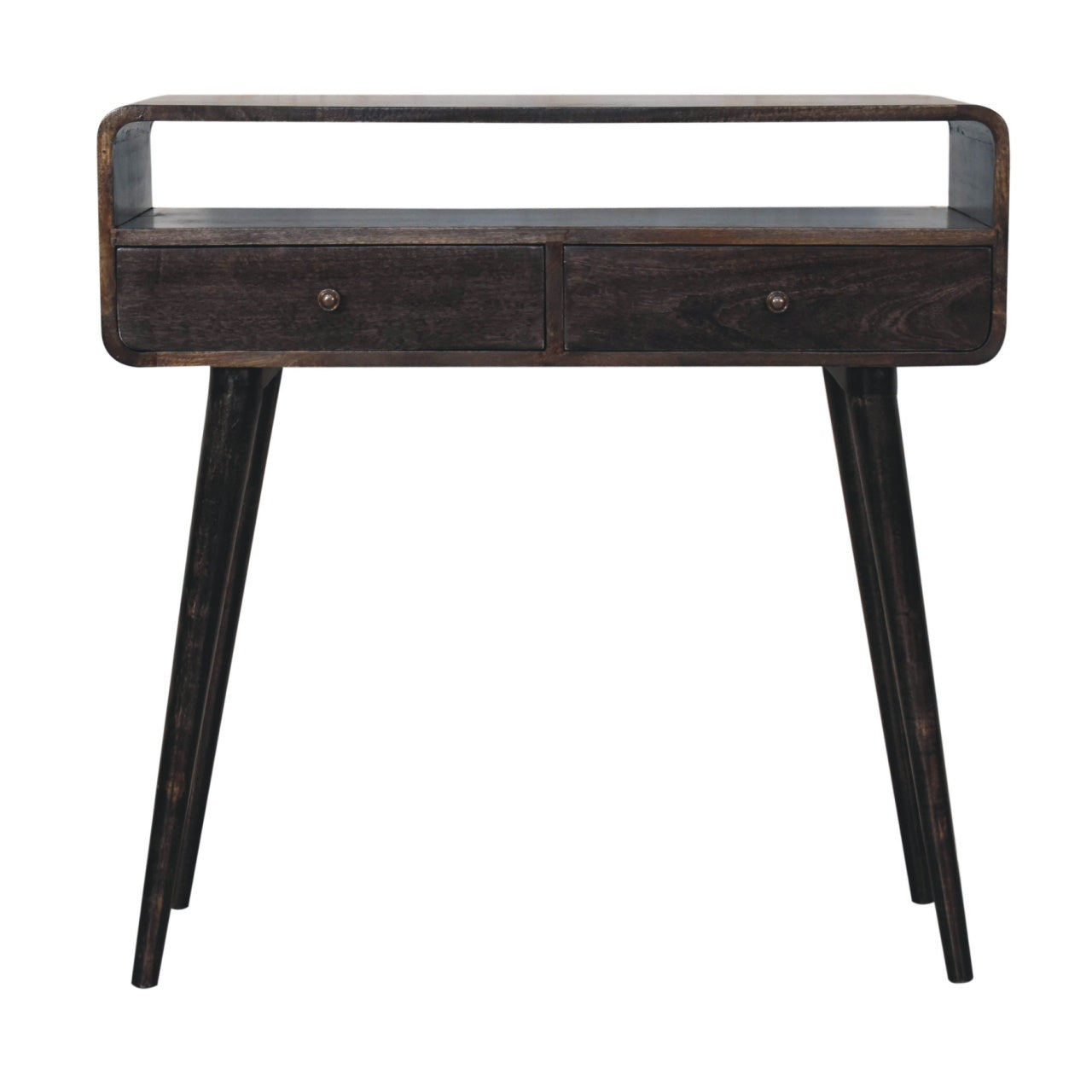Artisan Furniture Soild wood Curved Oak-ish Console Table