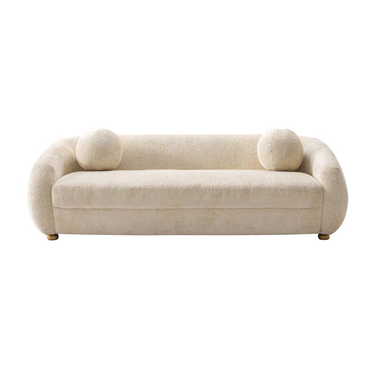 Tribeca 86' Chenille Sofa in Cream