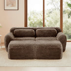 Modular Plush Sectional Sofa - Anti-Slip, No Assembly.