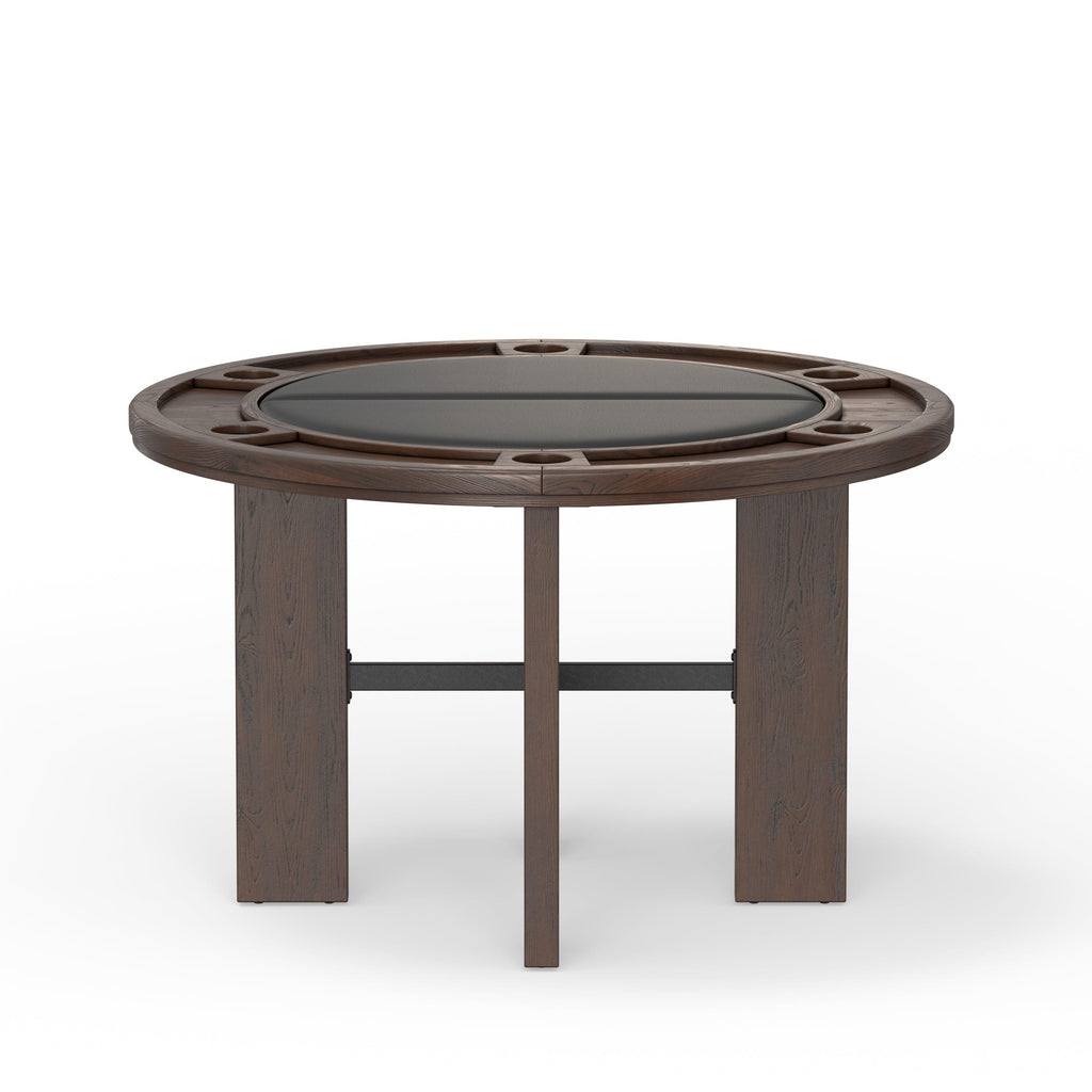 Gorman Dining Game Table with Walnut Finish.