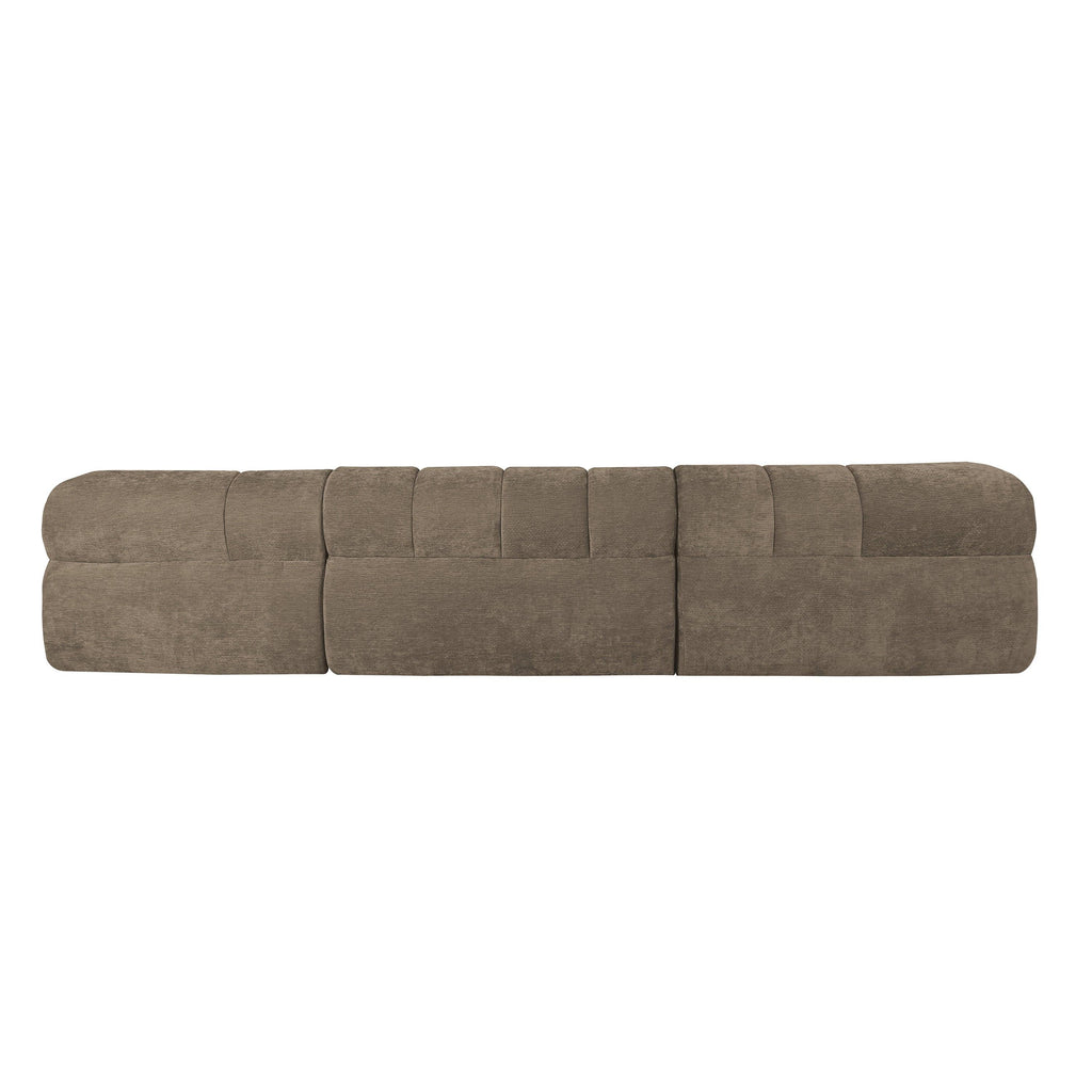 122' Modern L-Shaped Sectional Sofa with Chaise Lounge.