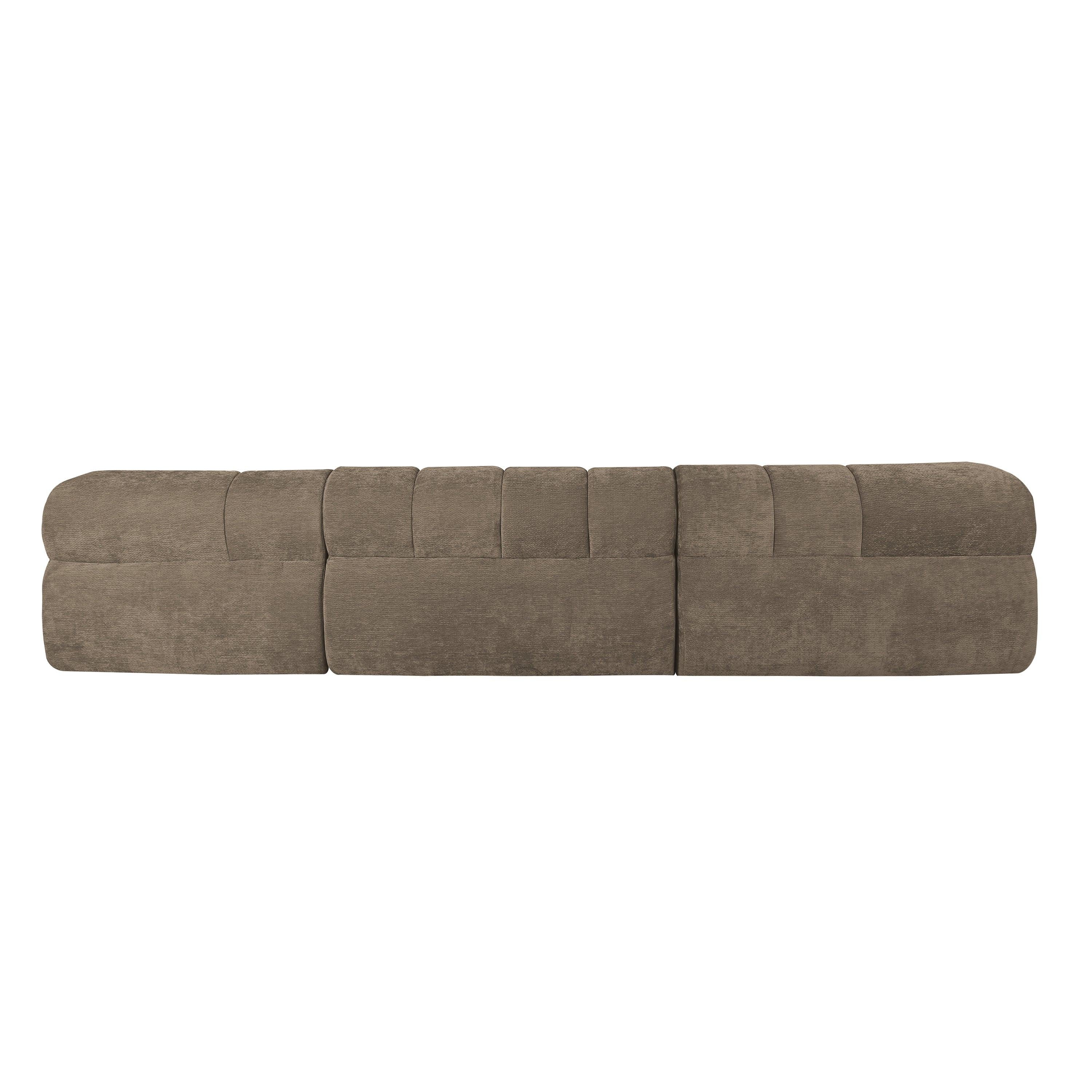122' Modern L-Shaped Sectional Sofa with Chaise Lounge.