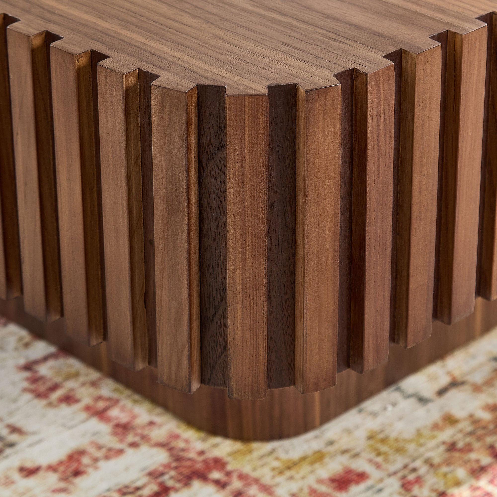 Modern 2PCS Square Coffee Table Set for Living Room.
