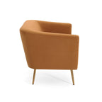 Velvet Loveseat with Modern Design - Elegant Comfort.