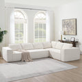 Minimalist Modular Sectional Sofa with Wrinkle-Resistant Fabric.