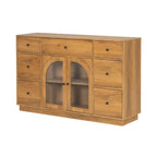 Natural Wood Storage Cabinet for Living Room and Dining.
