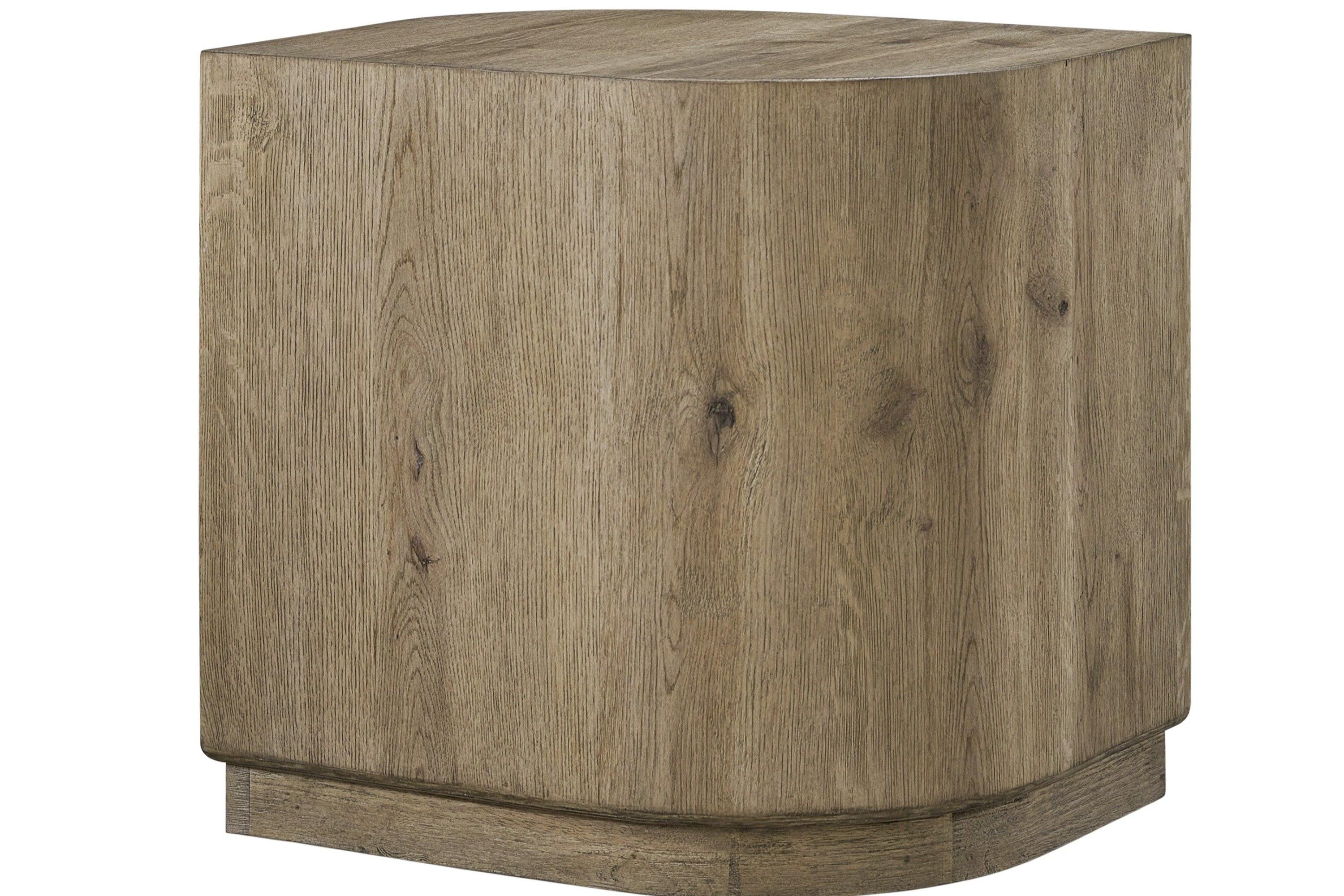 Knotty Oak Accent Table for Stylish Interiors.