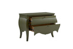 Pistachio Bombe Chest for Storage and Style.
