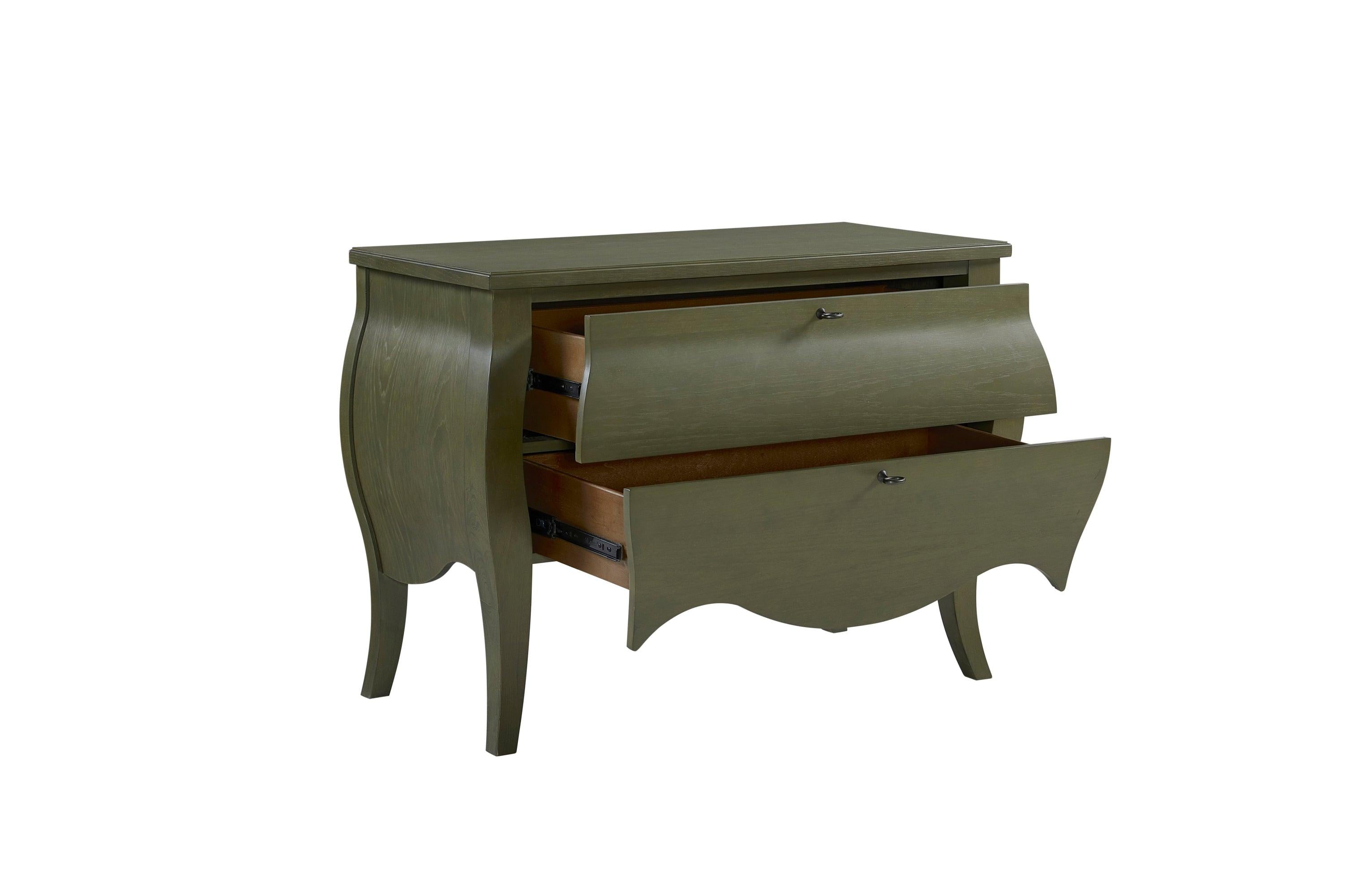 Pistachio Bombe Chest for Storage and Style.