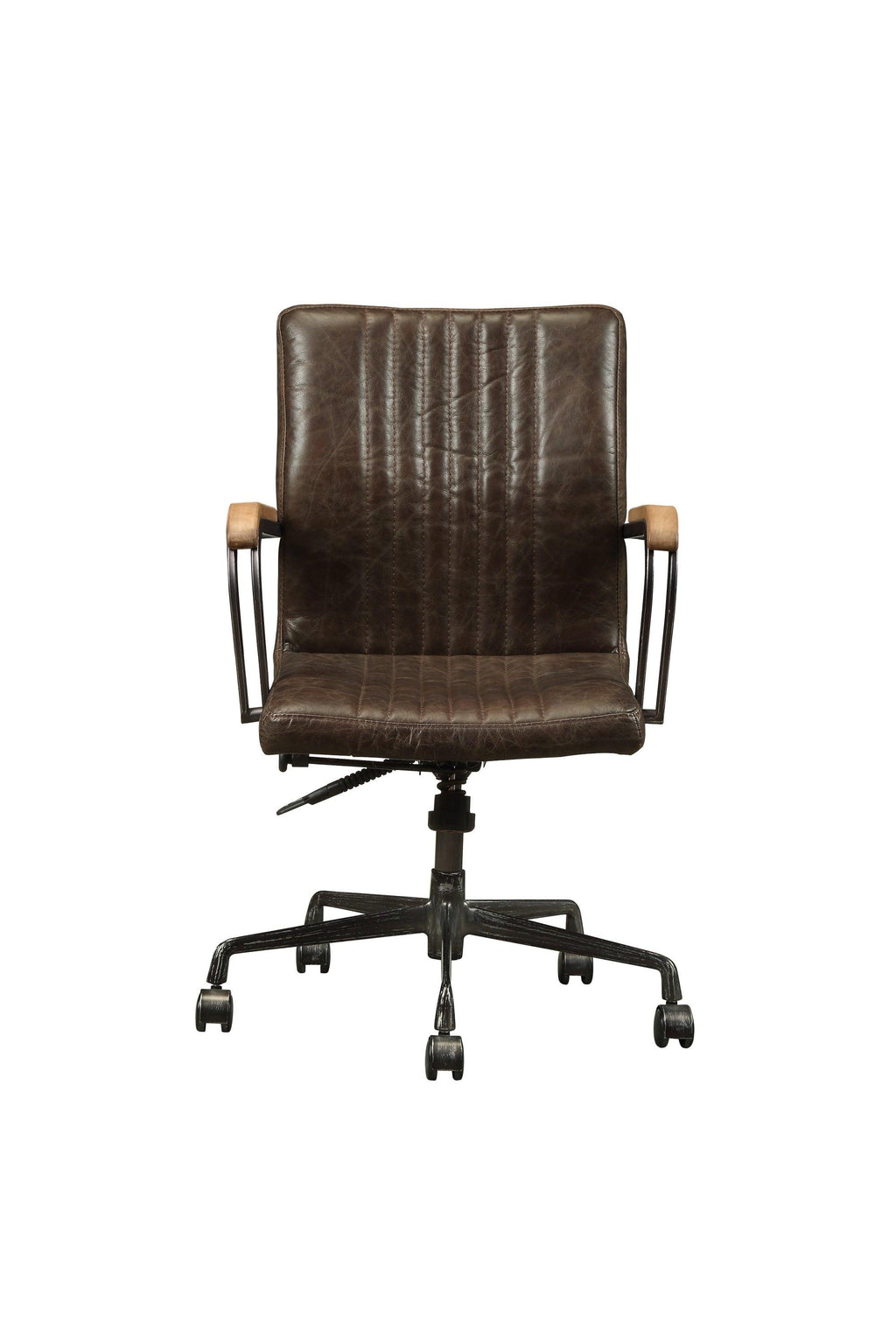 Top Grain Leather Office Chair - Adjustable Height Chair.