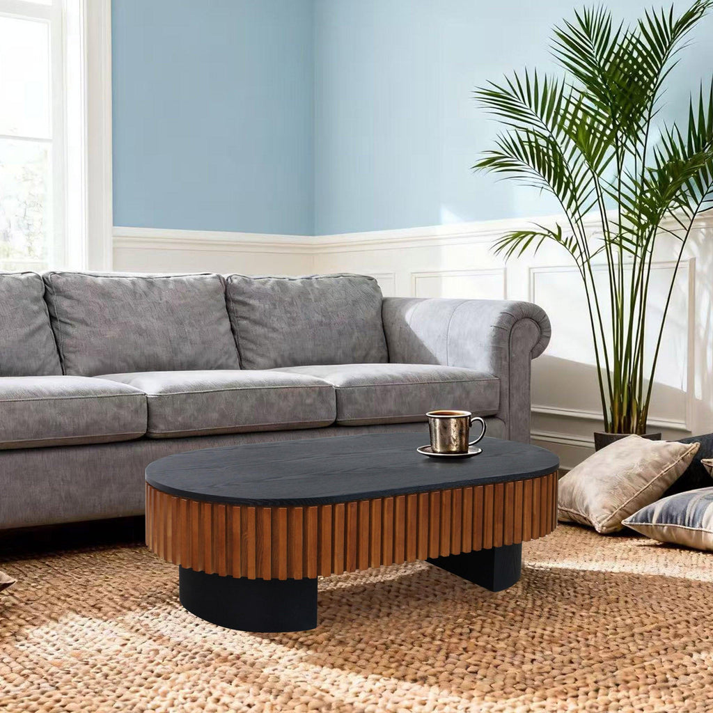 43.7'' Modern Coffee Table with Hidden Storage and Removable Top.