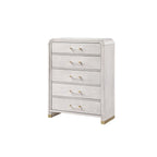 Malco Oak Chest with Acrylic Handles and Gold Accents.