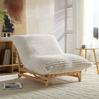 Corduroy Armless Lazy Sofa for Living Rooms & Bedrooms.