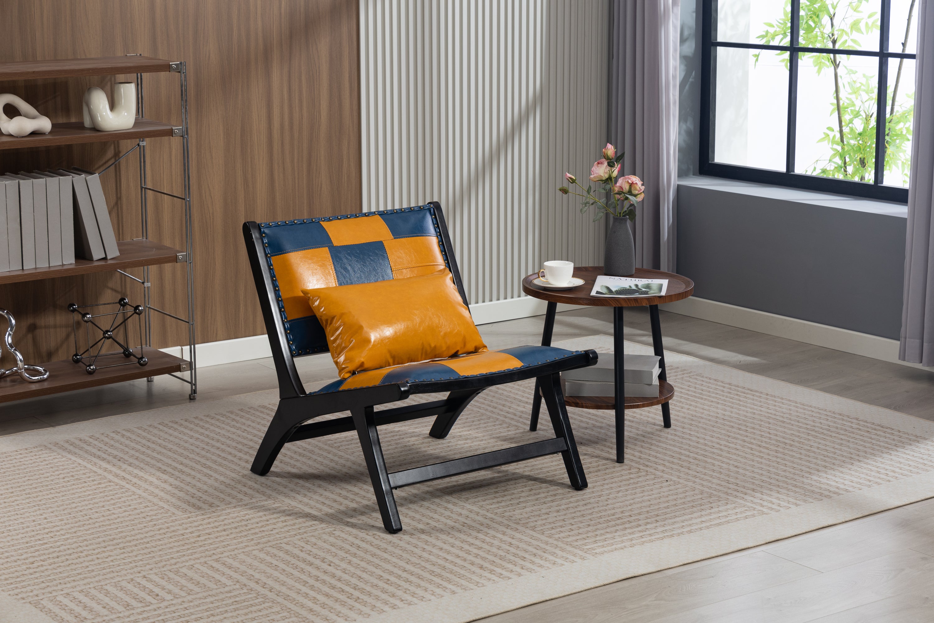 Modern Boho Accent Chairs for Living Room,Mid Century Lounge Chair,Side Chair Indoor