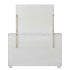 Light Gray Six Drawers Dresser for Bedroom Storage.