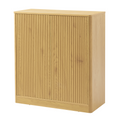 Modern Wavy Sideboard Cabinet with Curved Design.