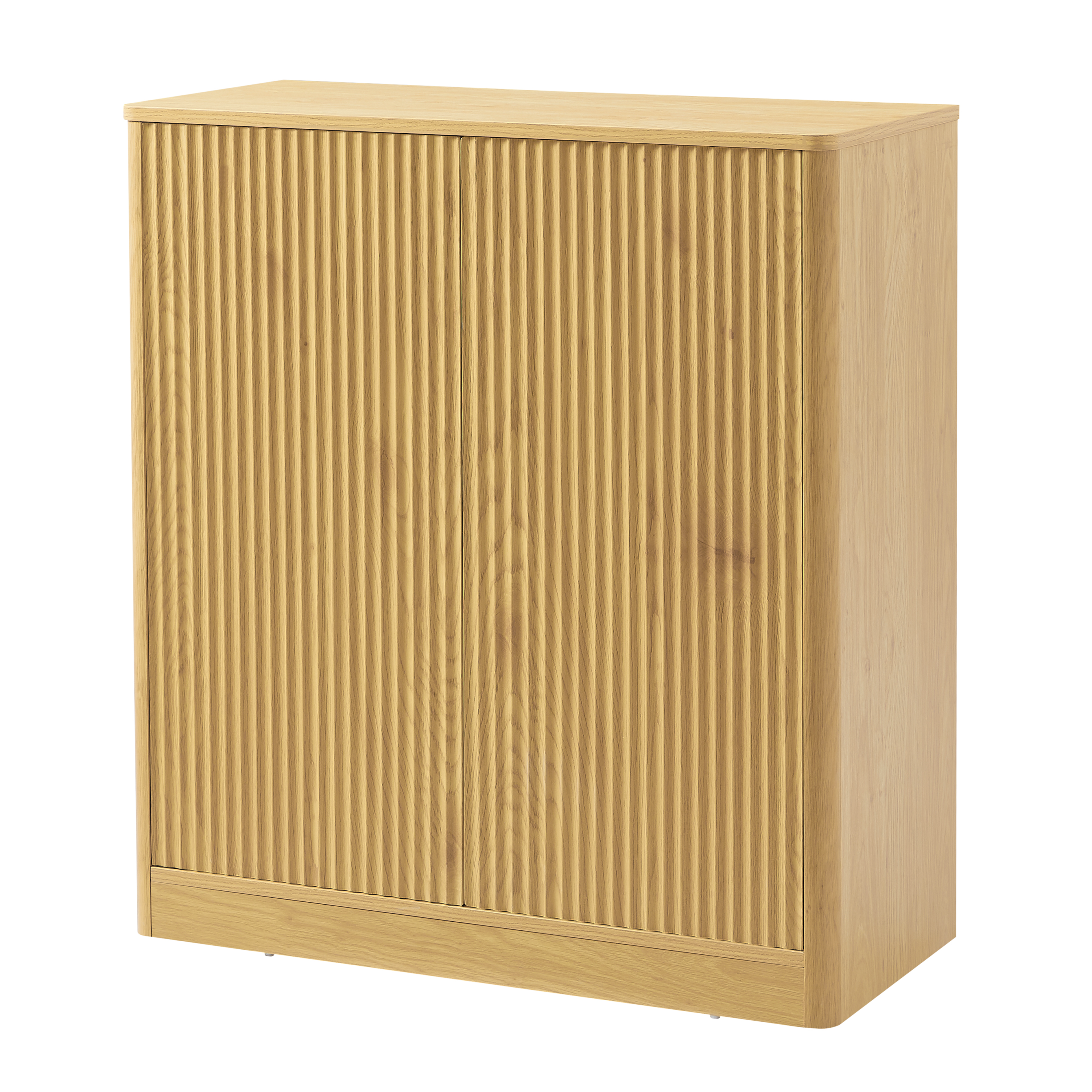 Modern Wavy Sideboard Cabinet with Curved Design