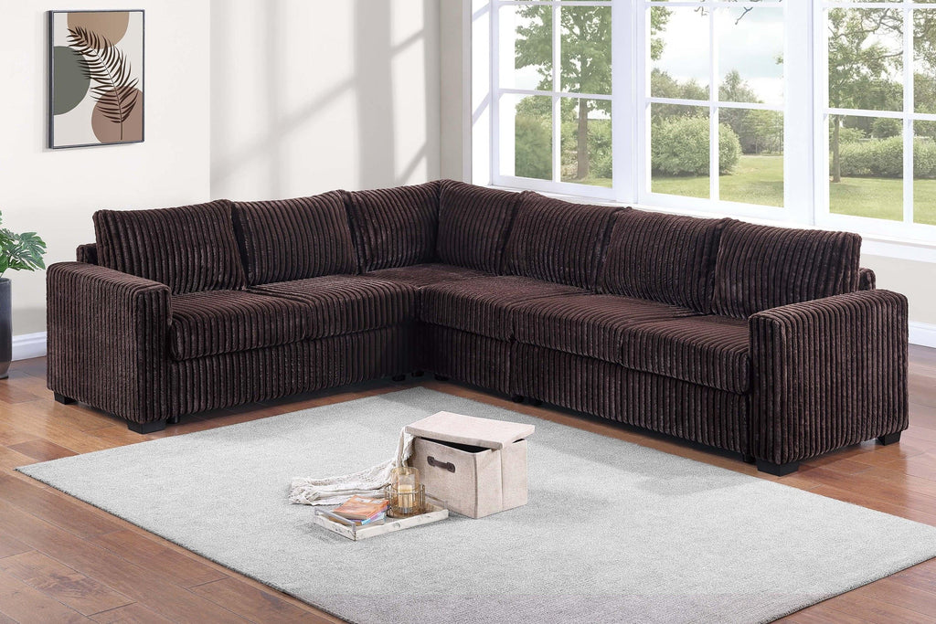 L-Shaped Sectional Set - Comfort and Style for Living Room.