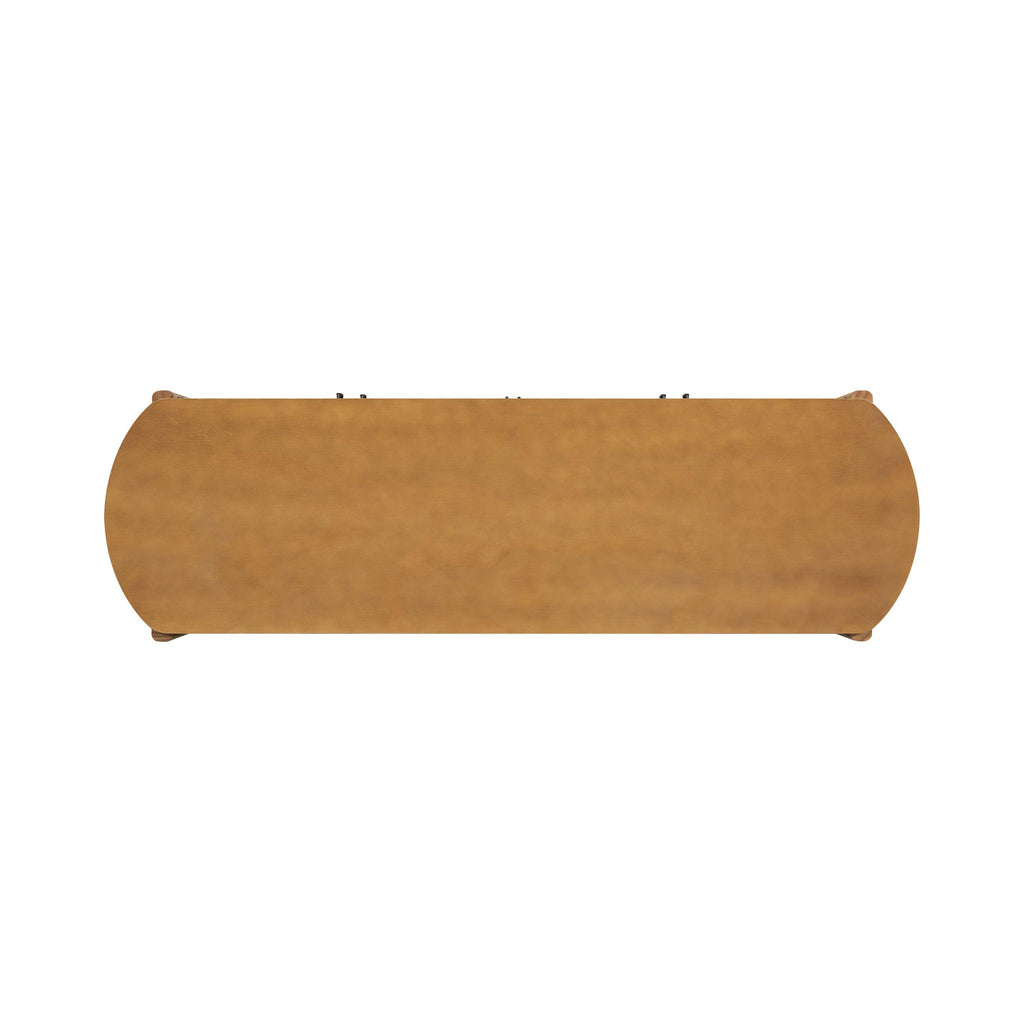 Natural Wood Storage Cabinet for Entryway - 4 Doors.